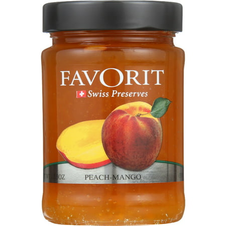 Favorit Swiss Preserves, Peach-Mango, 12.3 Oz (Best Peach Preserves Recipe)