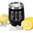thumbnail image 2 of 60th Birthday Gifts for Women and Men - 1964 60th Birthday Decorations - 12 Oz Insulated Stainless Steel Wine Tumbler with Lid for Her Wife Mom Grandma Aunt Friend, Black, 2 of 4