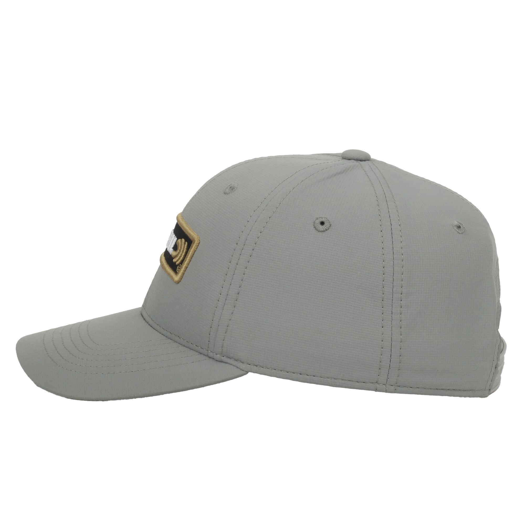 Federal Ammunition Structured 6-Panel Snapback Hat – Embroidered Patch Logo Cap, Grey, One Size