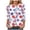 Watermelon Red, variant on UngA 250th Anniversary USA Shirt Women American Flag 3/4 Sleeve Shirt 4th of July T-Shirt USA Flag Patriotic Tee Tops (Beige,S)