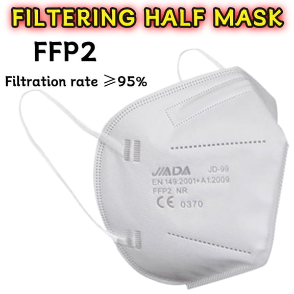 50PCS ffp2 face mask for adult EU CE certified mask 5-layer 95 level protection
