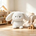 thumbnail image 3 of Cute Rabbit Plush Toy, Soft Cartoon Animal Stuffed Doll, Adorable Sitting Plush Figure for Home Interior Display and Holiday Present, 3 of 3