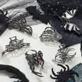 thumbnail image 4 of 6pcs 6 Styles Spider Hair Claw Clips Metal Gothic Nonslip Bat Web Spooky Barrettes Hair Accessories Clawclips for Thick Long Hair Styling Decorations, 4 of 5
