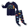 thumbnail image 5 of CAICJ98 Boys Pajamas Cotton Planet Pjs Toddler 2 Piece Sleepwear Kids Boys' Clothing Sets (Black,1-2 Years), 5 of 8