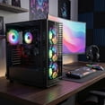 thumbnail image 5 of STGAubron Gaming PC Computer Desktop,Ryzen 5 3400G up to 4.2GHz,16G DDR4,512G SSD,WiFi 6 & BT 5.2,RGB Fan x4,Windows 11 Home, 5 of 5