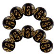 thumbnail image 4 of 300 amuletos chinos de Feng Shui para la suerte, la riqueza y el dinero, para pulsera (negros), 4 of 8