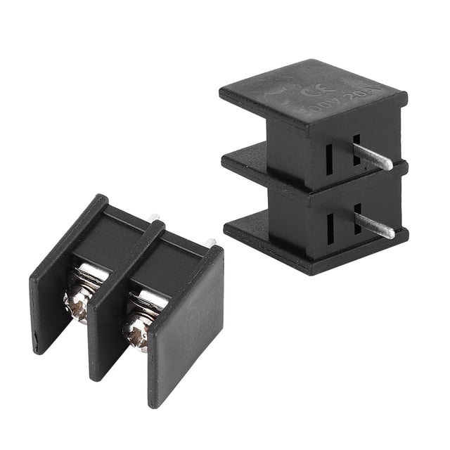 Bloque de Terminales de Tornillo PCB ANGGREK 50 Piezas 2 Pines Resistencia A Altas Temperaturas