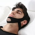 thumbnail image 2 of Pebbuoy Anti Snoring Chin Strap Adjustable Anti-snoring Solution Chin Support One Size Quiet Sleep Aid Correction Belt for Family Men Women Snoring Mouth Breather, 2 of 7
