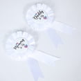 thumbnail image 2 of HAPPYLAND Decoraciones de revelación de género Faja e insignia de hojalata Mommy to Be and Daddy to Be Baby Shower, 2 of 5