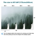 thumbnail image 3 of Peel and Stick Wallpaper Waterproof Misty Pine Forest Wall Mural Decor Self Adhesive and Removable 69in x 98in, 3 of 8