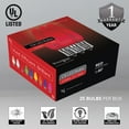 thumbnail image 2 of Opticore LED C9 Smooth Ceramic-Style Red Christmas Lights with Shatterproof Christmas Bulbs, 25 Lights, 25’, 2 of 7