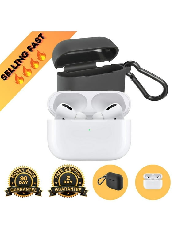Restored Apple AirPod Pro 1st Gen on - White (Free Protective Silocone Case) (Refurbished)