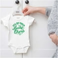 thumbnail image 5 of I'll Be Your Lucky Charm Clover Romper Boys or Girls Infant Baby Brisco Brands 6M, 5 of 6