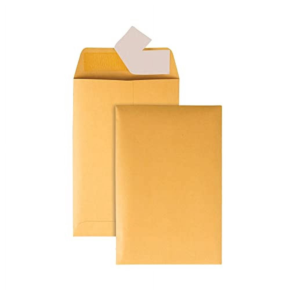 Office Depot Clean Seal(TM) Catalog Envelopes, 6in. x 9in., Brown, Pack Of 250, 77918