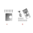 thumbnail image 2 of kurtrusly Charnière Réparation Ensemble en Acier Inoxydable Porte Charnière Plaque Vis Kit, 2pc Charnière Plaques, Connecteur de Plaque Charnière, 16pcs Vis, 2 of 9