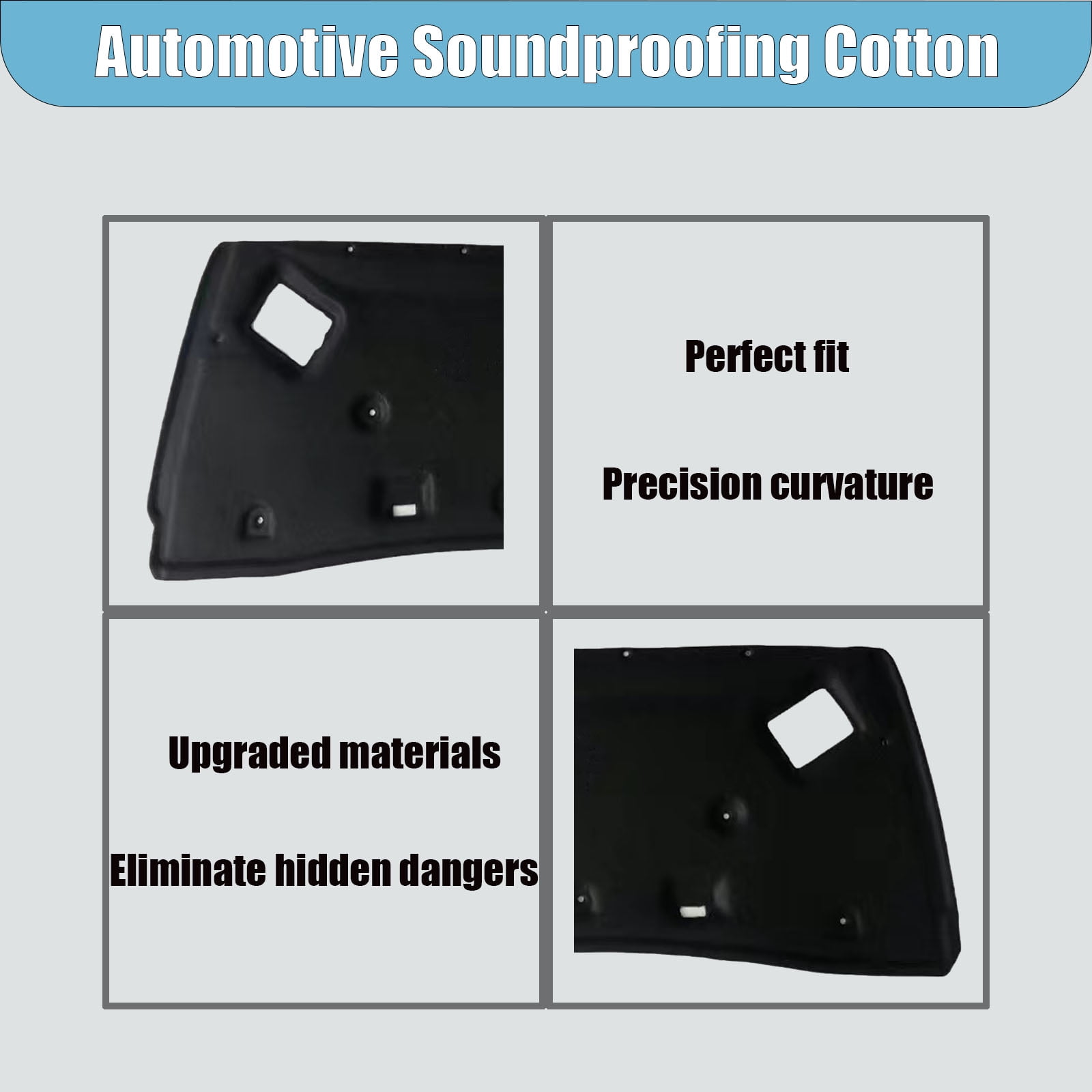 Car Engine Insulation Cotton, Front Engine Hood Sound Heat Insulation Cotton For Nissan Altima 2008-2018 For Nissan Rogue 2008-2020 For Nissan Versa 2010-2019, Soundproof Car Accessories-08-12Altima