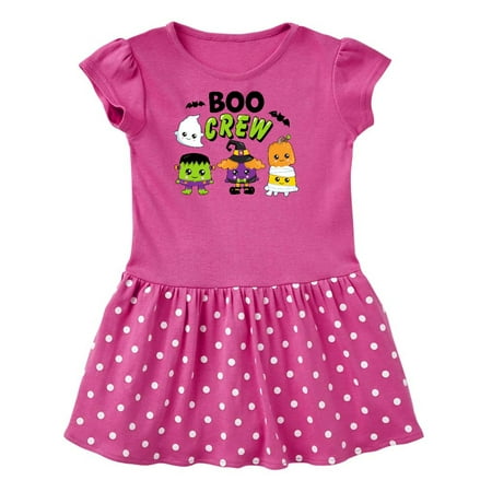 

Inktastic Halloween Boo Crew Trick or Treating Gift Toddler Girl Dress