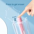 thumbnail image 3 of Blue Hexagonal Pencil Case Set with 6 Pencils, Detachable Sharpener, 18cm Ruler & Bar Eraser - Creative Minimalist Stationery Kit in Gift Box (20x3cm), 3 of 7