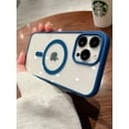 thumbnail image 2 of Étui de Chargement Sans Fil Magnétique Transparente Colorée pour Magsafe pour iPhone 15 14 13 12 11 Pro Max Mini TP XR Étui Rigide Acrylique, 2 of 7