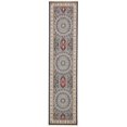 thumbnail image 1 of Unique Loom Narenj Medallion Pattern Area Rug 3' x 13' Runner Navy Blue/Tan, 1 of 2
