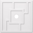 thumbnail image 1 of Ekena Millwork CMP40KX-05000 40 in. OD x 5 in. ID Square Knox Architectural Grade PVC Contemporary Ceiling Medallion, 1 of 1
