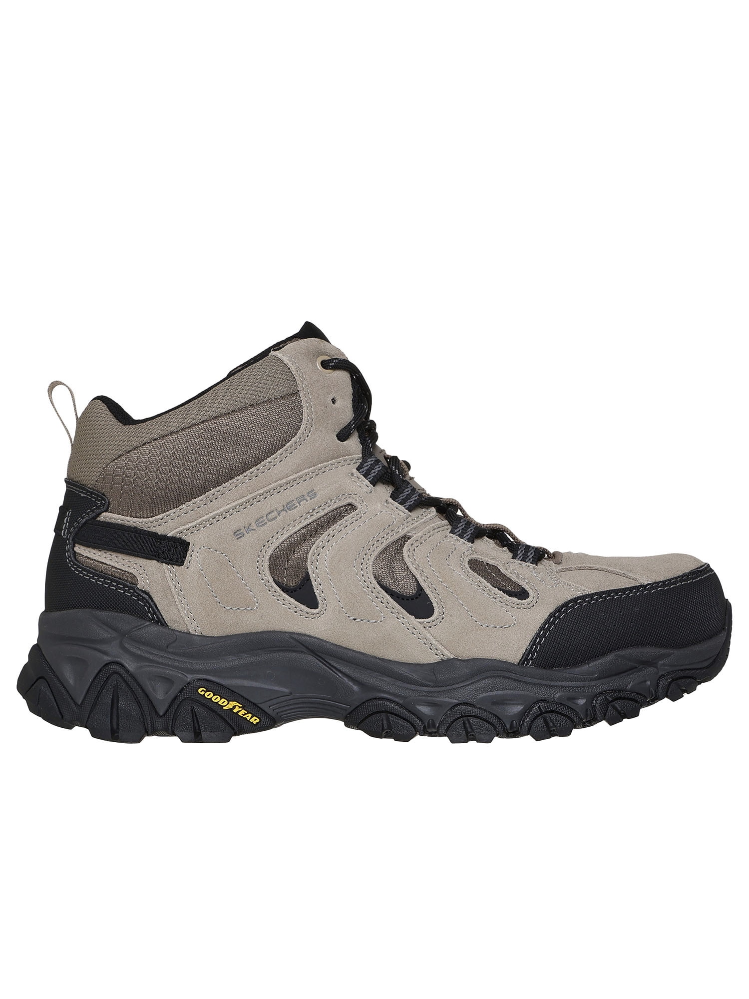 Skechers Work Men's Steel Toe High Top Lace Up Hiker Work Boot w/ Goodyear Rubber Outsole