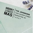 thumbnail image 1 of Custom Return Address Holiday Stamp Personalized Merry Christmas Self Inking Stamper Gift Idea, 1 of 1