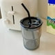 thumbnail image 4 of Taza de paja con tapa Taza de bebida a prueba de polvo para el hogar Taza de agua de té de usos múltiples a prueba de gris 125x90mm Macarena Copas de paja, 4 of 7