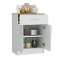 thumbnail image 5 of Nmkwnr 2 Door Pantry Cabinet with 1 Drawer and 2 Shelves, Perfect for Living Room, Kitchen, Dining Room, 5 of 6