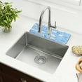 thumbnail image 6 of Winter Series Pattern Single Compact Faucet Drying Pad 14.7x5.4in Absorbent Mat for Small Sinks, Vanity Countertops, 6 of 10