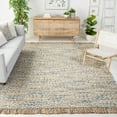 thumbnail image 2 of SAFAVIEH Natural Fiber Jennica Abstract Area Rug, Natural/Blue, 9' x 12', 2 of 7