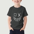 thumbnail image 2 of Crunowin Graphic Print Tee for Boys (3-16), Casual Short Sleeve Pullover Tops Summer Crew Neck T-shirts Gray 9-10Years, 2 of 6