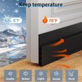thumbnail image 4 of UHIAGREE 2 Rolls Weather Stripping Door Seal,39" Door Draft Stopper,Draft Stopper for Bottom of Door, 4 of 7