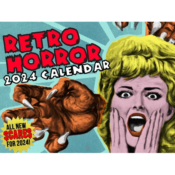 Retro Horror Calendar 2024 Vintage Wall Calendar Retro Horror Calendar