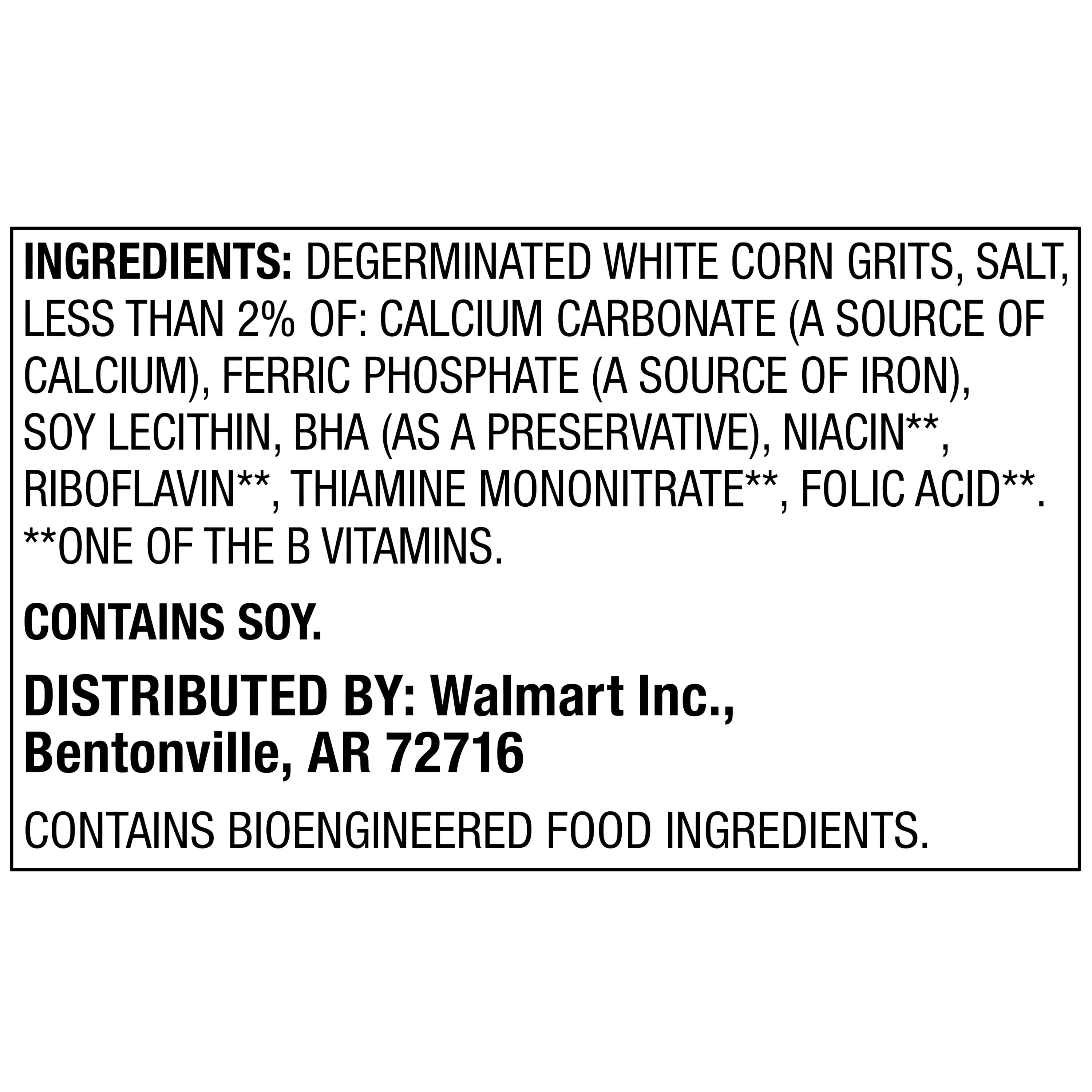 Great Value Original Instant Grits, 1 oz Box, 10 Count (Shelf-Stable Granules)