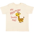 thumbnail image 3 of Inktastic My Meemaw Loves Me- Cute Giraffe Boys or Girls Toddler T-Shirt, 3 of 5