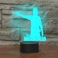 thumbnail image 1 of Lámpara de ilusión 3D con luz nocturna, decoración de anime de Walking Dead, 1 of 2