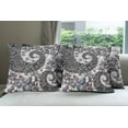 thumbnail image 6 of Ambesonne Nature Throw Pillow Cover 4 Pack, Mountain Volcanic Stones, 20", Slate Blue Dimgray, 6 of 7