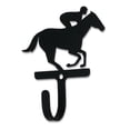 thumbnail image 1 of Village Wrought Iron WH-361-S Crochet Mural Cheval de Course & Jockey - Petit, 1 of 1