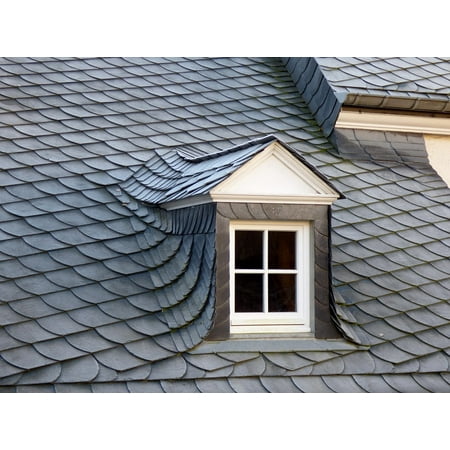 Framed Art For Your Wall Grey Slate Window Architecture Dormer