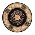 thumbnail image 2 of Superior Classic Elegant Floral Medallion Power-Loomed Indoor Area Rug, Midnight Blue, 5' x 5' Square, 2 of 5