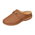 thumbnail image 2 of Willtoo Closed Toe Orthopedic Mule Slip On Flat Casual Shoes with Metal Buckle for Summer Walking Platform Slides, 2 of 7