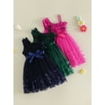 thumbnail image 3 of BemeyourBBs Kids Toddler Girls Fairy Butterfly Tulle Tutu Dress Big Girl Summer Ruffled Dress Cute Sleeveless Ruffle Princess Birthday Party Wedding Guest Dress with Belt, 3 of 9