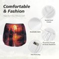 thumbnail image 4 of Salouo Sunset River Western Cowboy Print Women's 2 in 1 Running Shorts Double-Layer Shorts Athletic Workout Gym Yoga Shorts Running Shorts for Women-Medium, 4 of 7