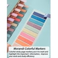 thumbnail image 6 of 200*2pcs Page Markers,Morandi Sticky Note Tabs Colored Writable and Repositionable Book Flags Tabs Strip Index Tabs,Page Tabs, 6 of 12