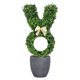 thumbnail image 1 of Planta Falsa Pascua Bonsai Artificial Boxwood Rabbit Topiary (H), 1 of 9