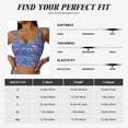 thumbnail image 6 of Vsdgher Colorful Mushrooms Print Women Sleeveless Athletic Tank Top Built-in Bra Camisole Sports Vest for Yoga Running Fitness Exercise with Removable Pads, 6 of 8