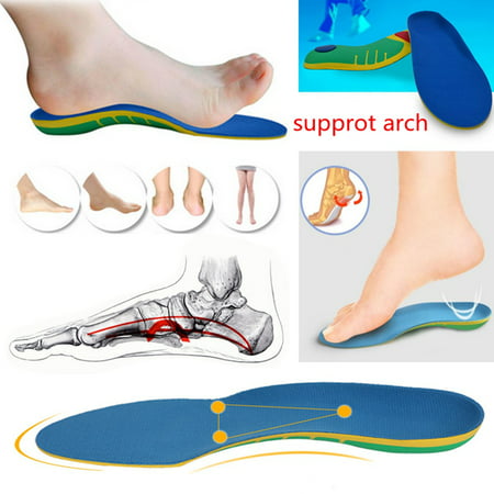 Orthotic Insoles Arch Support Planter Fasciitis Flat Feet Pronation Pad Pair S