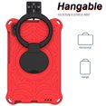 thumbnail image 3 of Kids Case for Lenovo Tab M8 4th Gen 8.0" 2023 TB-8505F/8505X with Pencil Holder/Multi-Function Kickstand-Handle/Shoulder Strap, Protection Duty Shockproof Silicone Cover - Red, 3 of 8