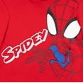 thumbnail image 3 of Marvel Spidey and His Amazing Friends Spider-Man Little Boys Pullover Hoodie Toddler to Little Kid, 3 of 5
